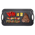 Heavy-duty Cast Iron Steak Griddle Pan/bakeware/BBQ board/reverible griddle